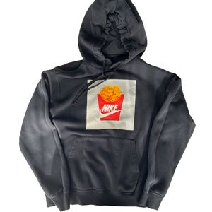 Men's NIKE Waffle Fry Graphic Pullover Hooded Sweatshirt Hoodie Medium